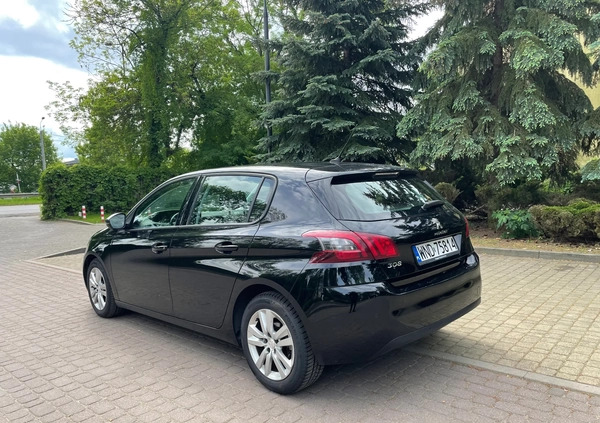 Peugeot 308 cena 42000 przebieg: 153613, rok produkcji 2018 z Stargard małe 67